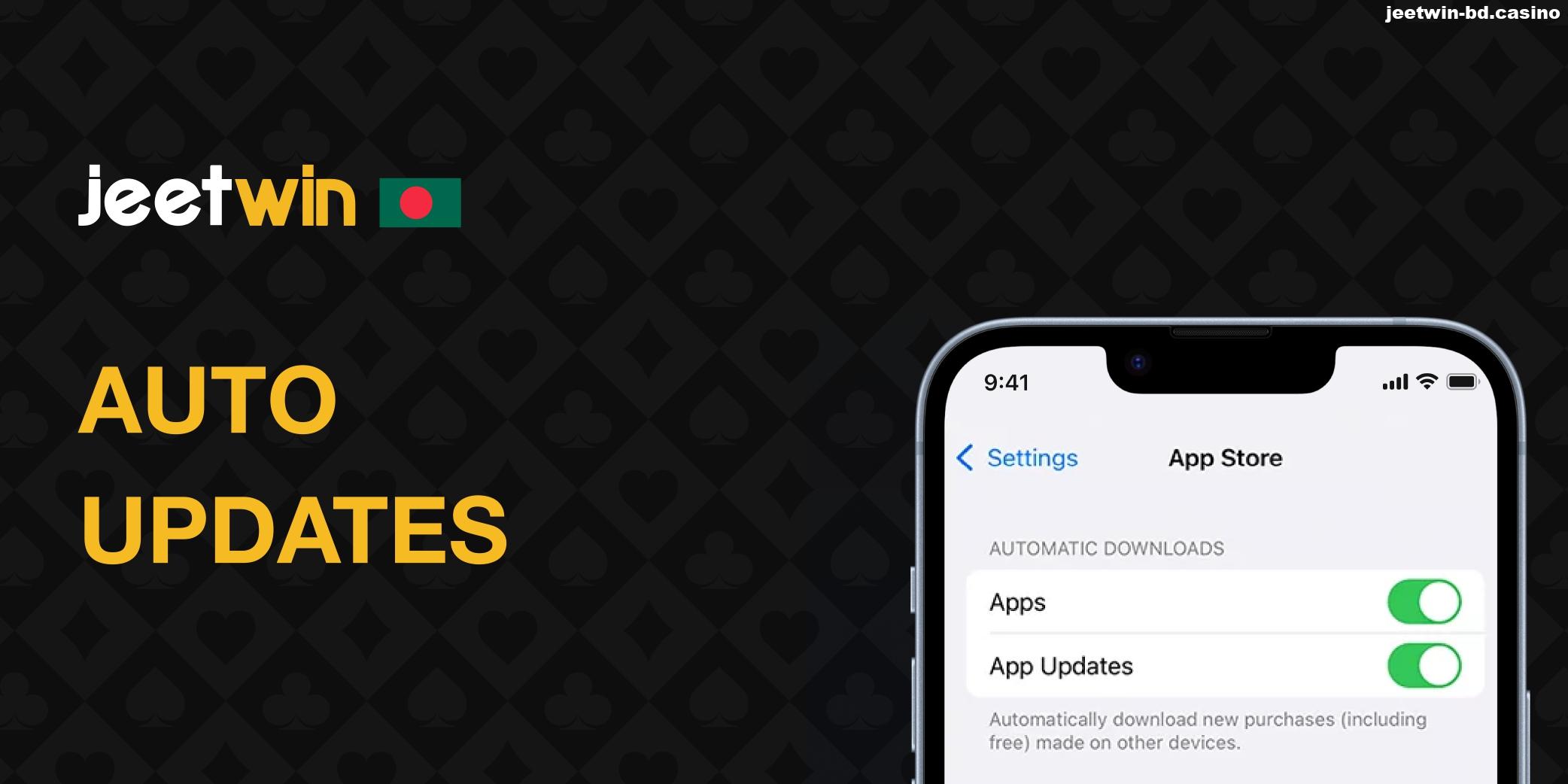 Guide for turn on auto updates for Jeetwin