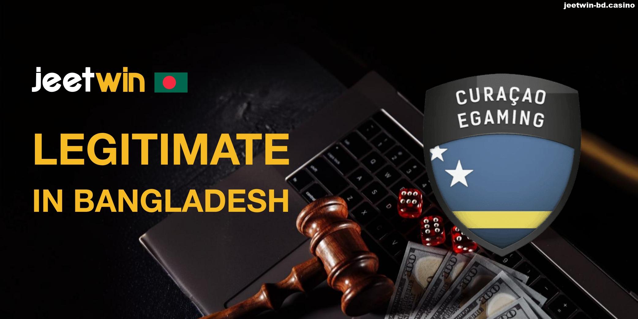 Legitimate Jeetwin online casino in Bangladesh