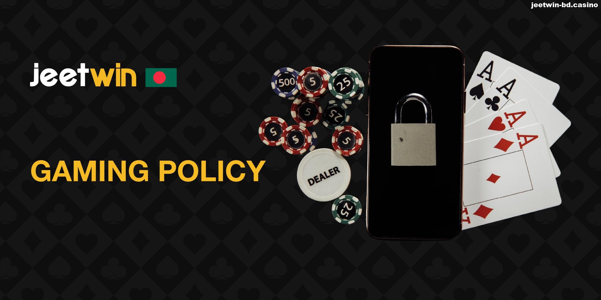 Jeetwin BD Gaming Policy