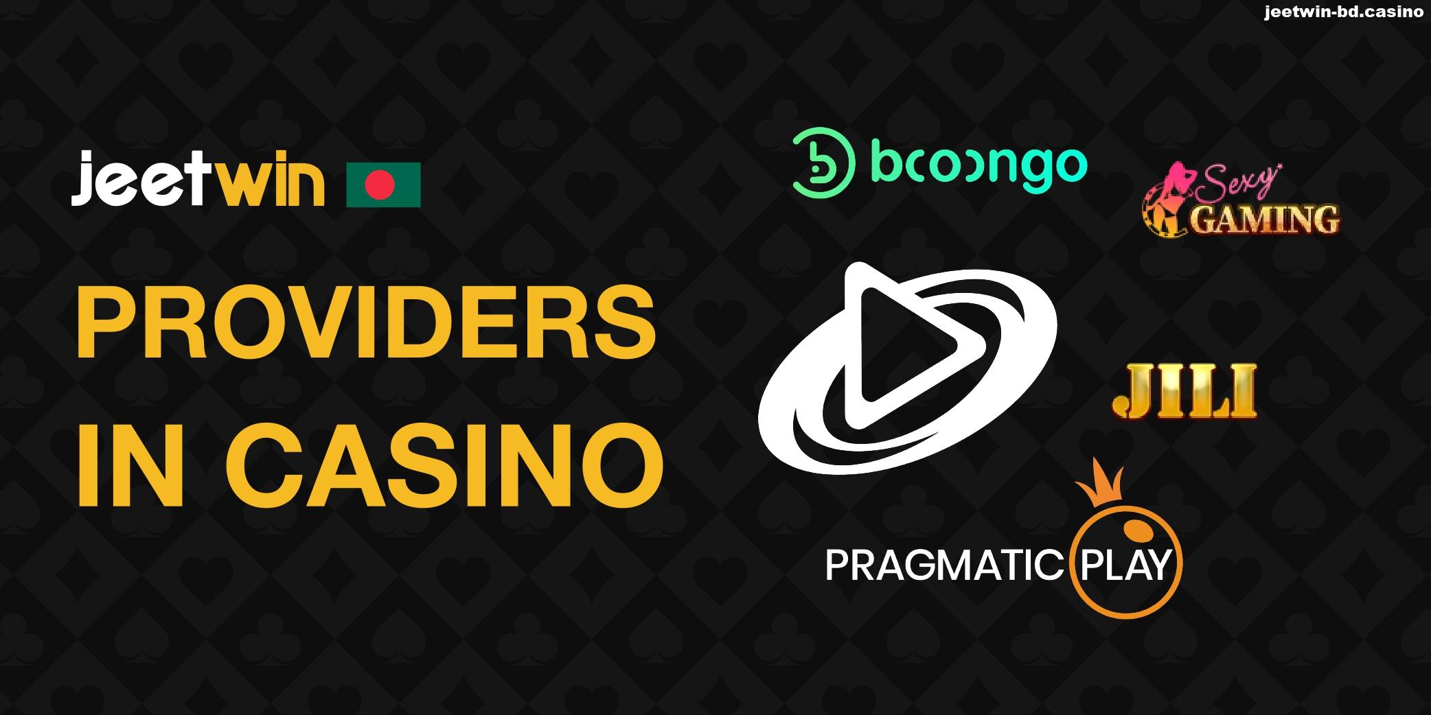 Providers Jeetwin casino in Bangladesh