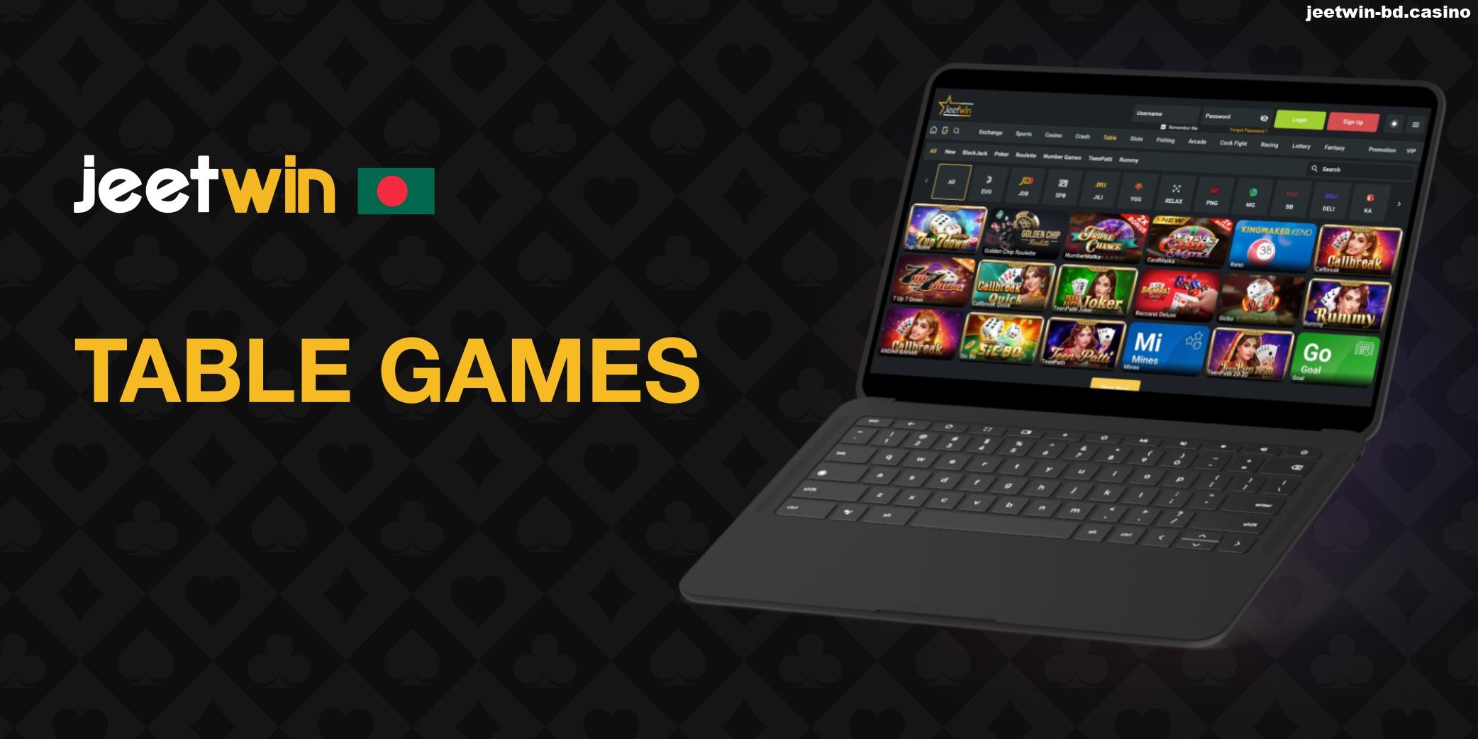 Jeetwin Bangladesh Table Games